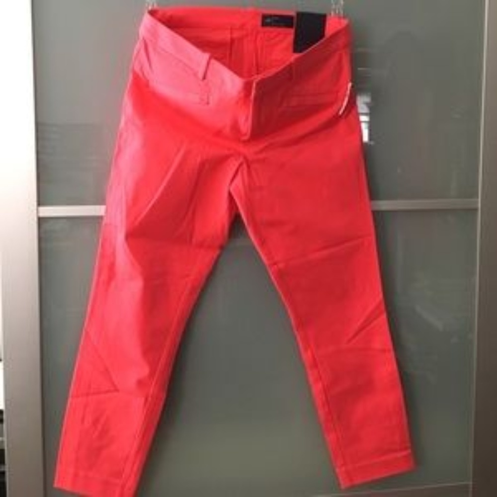 NWT, GAP Skinny Ankle mid rise stretch, Coral, 4R
